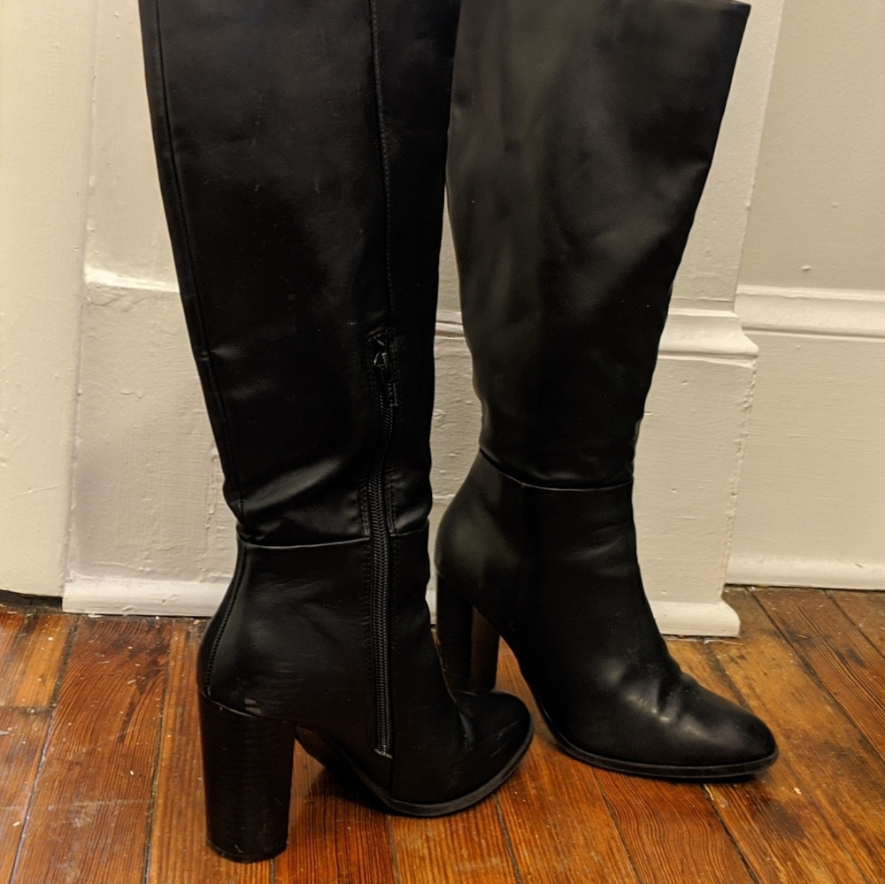 Joy Tall Block Heeled Boots (7.5) - Picture 4 of 8